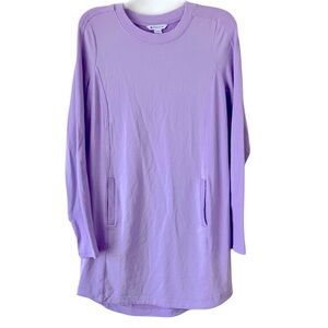 Athleta Long Sleeve Sweatshirt Dress, Sz. SP, Lavender,   Very Soft! Like New